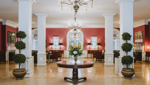 The lobby at Roosevelt Baths & Spa